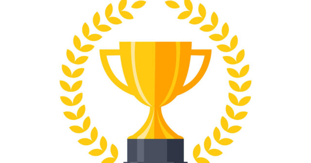 vector-flat-golden-trophy