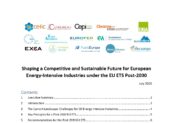 Energy Intensive Industries: do they have a future in Europe?